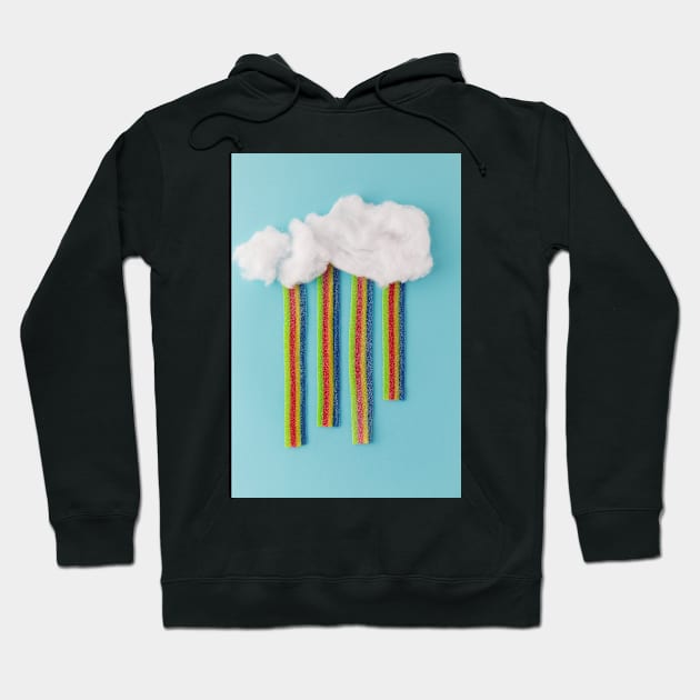 Photo illustration depicting clouds and rainfall Hoodie by karinelizabeth